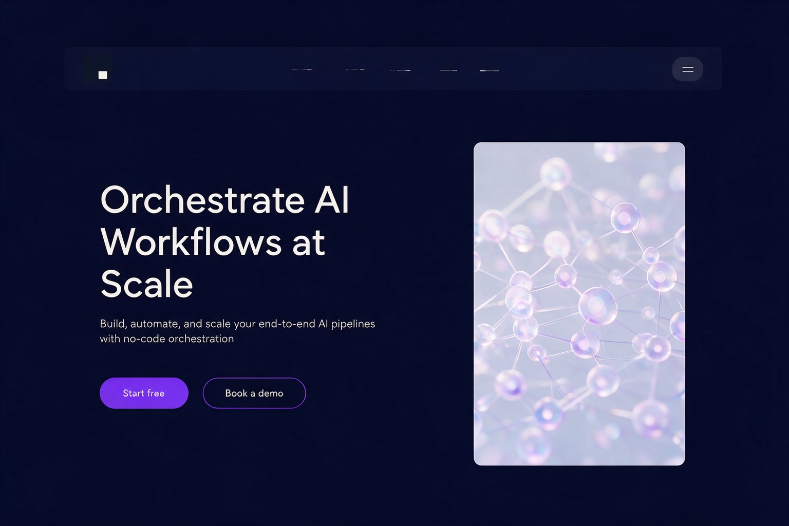 Hand-drawn website wireframe turned into a polished SaaS hero section